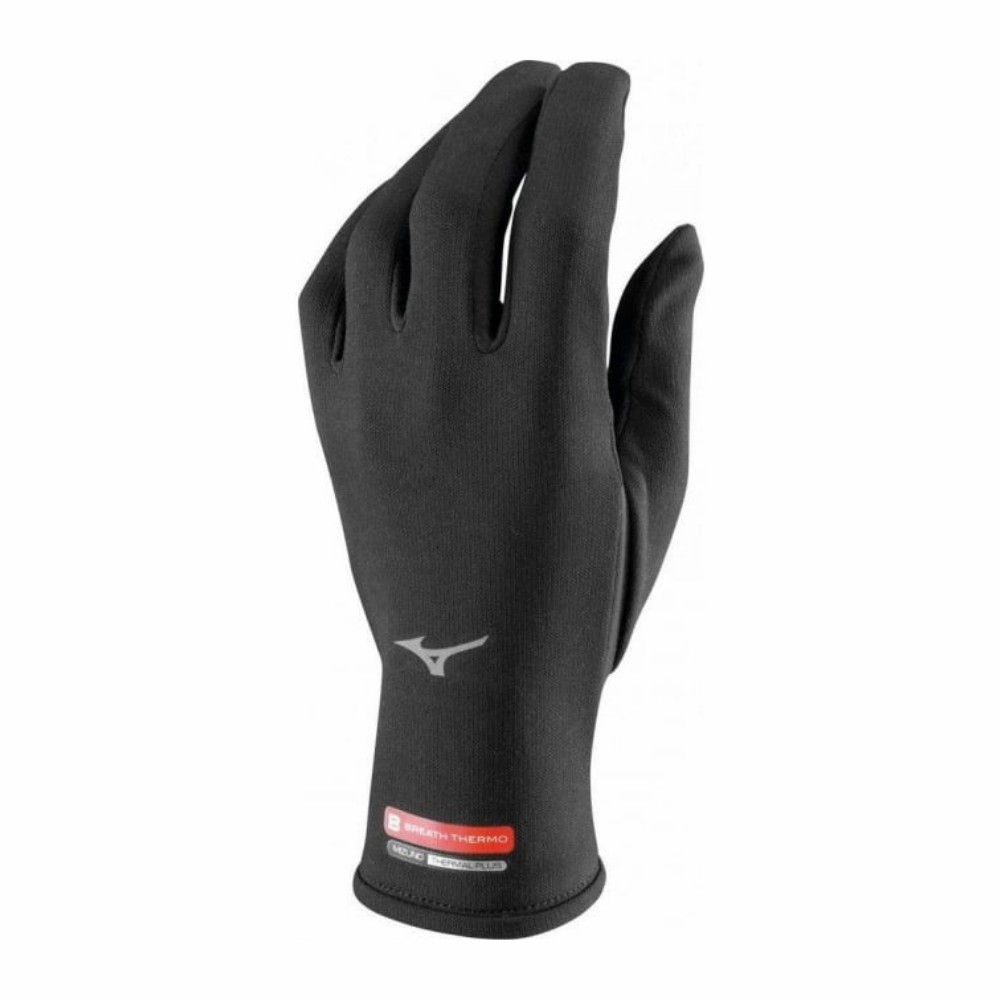 Panske Rukavice Mizuno BT Bezecke Čierne Vypredaj BQYZ13769
